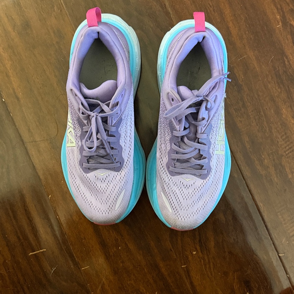 HOKA - Bondi 8 - Size 9B - Lavender Running Shoes 🩷 💜 - Picture 5 of 8